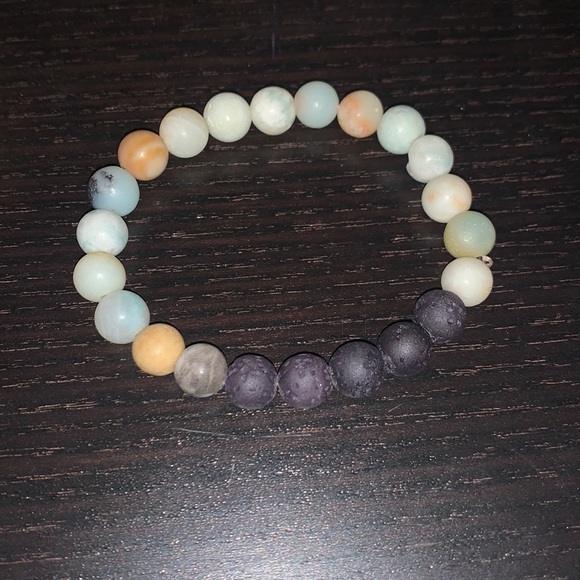 Natural Lava Stone Bracelet - Picture 1 of 4